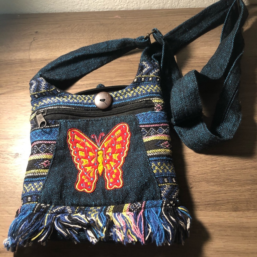 A butterfly purse